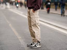 Beige Cargo Pants
